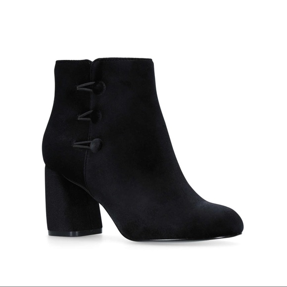 Nine West Khraine Black Velvet Booties - Picture 7 of 7